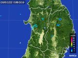 2016年09月02日の秋田県の雨雲レーダー