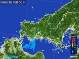 2016年09月03日の山口県の雨雲レーダー