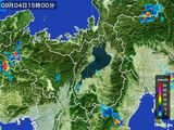 2016年09月04日の滋賀県の雨雲レーダー