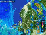 2016年09月05日の福井県の雨雲レーダー