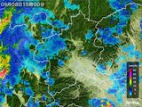 雨雲レーダー(2016年09月08日)
