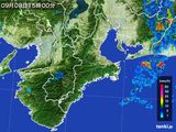 2016年09月08日の三重県の雨雲レーダー