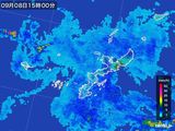 2016年09月08日の沖縄県の雨雲レーダー