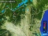 雨雲レーダー(2016年09月11日)