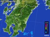 2016年09月11日の宮崎県の雨雲レーダー