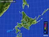 2016年09月17日の北海道地方の雨雲レーダー