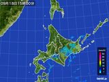 2016年09月18日の北海道地方の雨雲レーダー