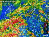 2016年09月20日の岐阜県の雨雲レーダー