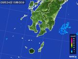 2016年09月24日の鹿児島県の雨雲レーダー