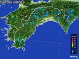 2016年09月26日の高知県の雨雲レーダー
