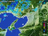 2016年09月29日の大阪府の雨雲レーダー