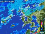 2016年09月29日の長崎県の雨雲レーダー