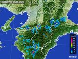 2016年10月02日の奈良県の雨雲レーダー