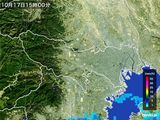 2016年10月17日の東京都の雨雲レーダー