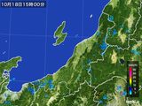2016年10月18日の新潟県の雨雲レーダー