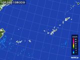 2016年10月29日の沖縄地方の雨雲レーダー