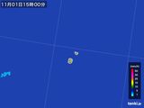 2016年11月01日の沖縄県(南大東島)の雨雲レーダー