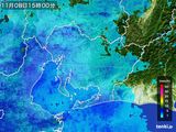 2016年11月08日の愛知県の雨雲レーダー