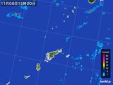 2016年11月08日の鹿児島県(奄美諸島)の雨雲レーダー