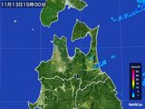 雨雲レーダー(2016年11月13日)