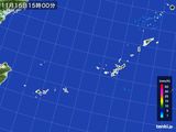雨雲レーダー(2016年11月15日)