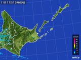 2016年11月17日の道東の雨雲レーダー