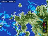 2016年11月18日の佐賀県の雨雲レーダー