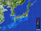 2016年11月21日の雨雲レーダー