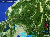 雨雲レーダー(2016年11月21日)