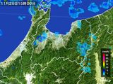 2016年11月25日の富山県の雨雲レーダー