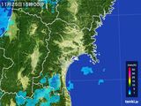 雨雲レーダー(2016年11月25日)