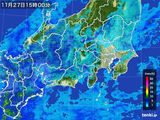 雨雲レーダー(2016年11月27日)