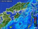 2016年11月27日の四国地方の雨雲レーダー