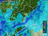 2016年11月27日の群馬県の雨雲レーダー