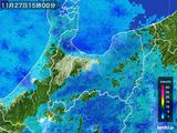 2016年11月27日の富山県の雨雲レーダー