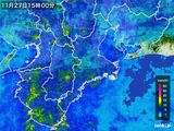 2016年11月27日の三重県の雨雲レーダー