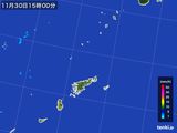 2016年11月30日の鹿児島県(奄美諸島)の雨雲レーダー