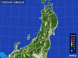 2016年12月04日の東北地方の雨雲レーダー