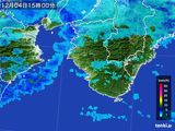 2016年12月04日の和歌山県の雨雲レーダー