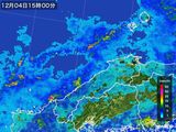 2016年12月04日の島根県の雨雲レーダー