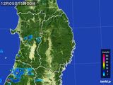 2016年12月05日の岩手県の雨雲レーダー