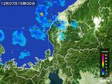 2016年12月07日の福井県の雨雲レーダー