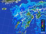 2016年12月13日の九州地方の雨雲レーダー