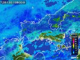 2016年12月13日の山口県の雨雲レーダー