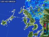 雨雲レーダー(2016年12月14日)