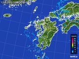 2016年12月15日の九州地方の雨雲レーダー