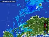 2016年12月15日の島根県の雨雲レーダー