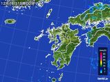 2016年12月16日の九州地方の雨雲レーダー