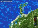 2016年12月16日の石川県の雨雲レーダー