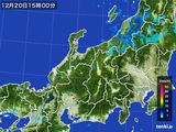 雨雲レーダー(2016年12月20日)